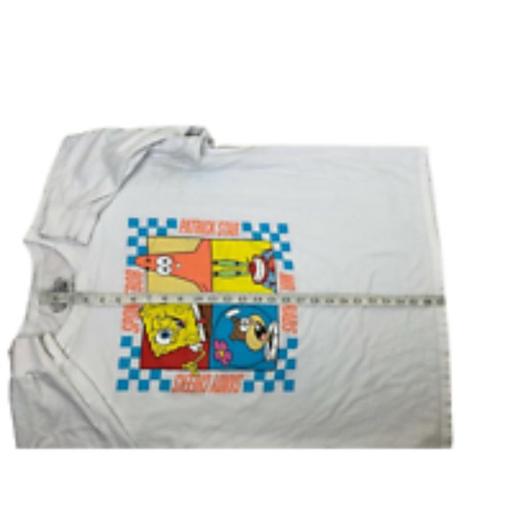 Nickelodeon Spongebob Squarepants White Long Sleeve All Over  Men's Shirt Sz XL - Picture 10 of 10